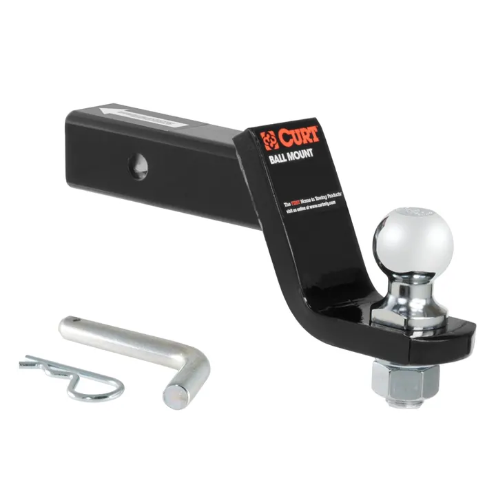 Steel Ball Mount 4 in Drop w/ 2 in Ball & Pin 7,500 lb Capacity