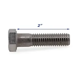 Stainless Steel Trailer Bolt Only 1/2 inch x 2 inch