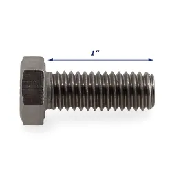 Stainless Steel Trailer Bolt Only 3/8 inch x 1 inch