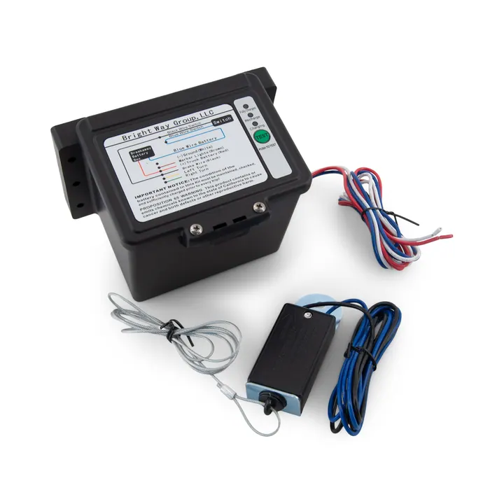 Trailer Breakaway Kit Battery Box with Charger and LED Readout