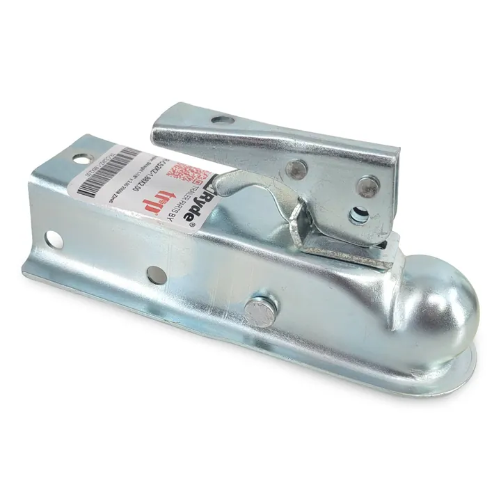 Zinc-Plated Lever Lock Trailer Coupler for 1 7/8 inch Tow Ball and 2 inch Wide Trailer Frame 2,000lb Capacity