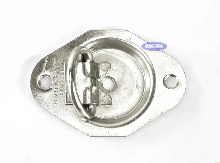 Flush Mount Anchor, Zinc Plated Steel, Rated to 1,200lbs