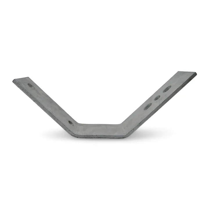 Boat Trailer Fender Bracket with Bend Large for Single Axle