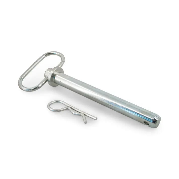 Zinc Plated 3/4" Trailer Hitch Pin With Pull Handle 6"