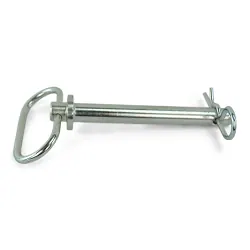 Zinc Plated 5/8" Trailer Hitch Pin With Pull Handle 4 1/4"