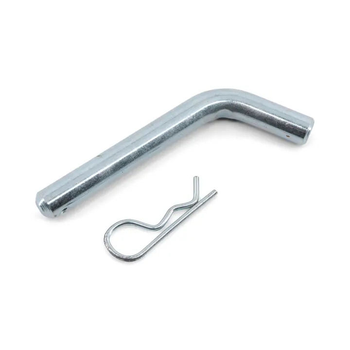 1/2 inch Standard Trailer Hitch Pin with Clip for Securing Ball Mount Zinc Plated