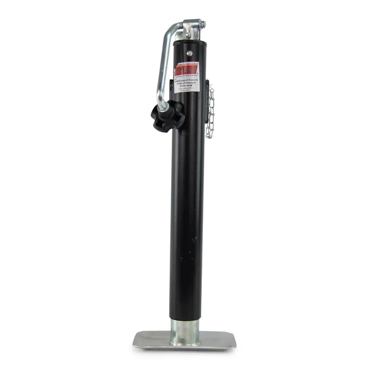 RAM Trailer Jack 3,000lb Capacity Top Wind Round Pipe Mount