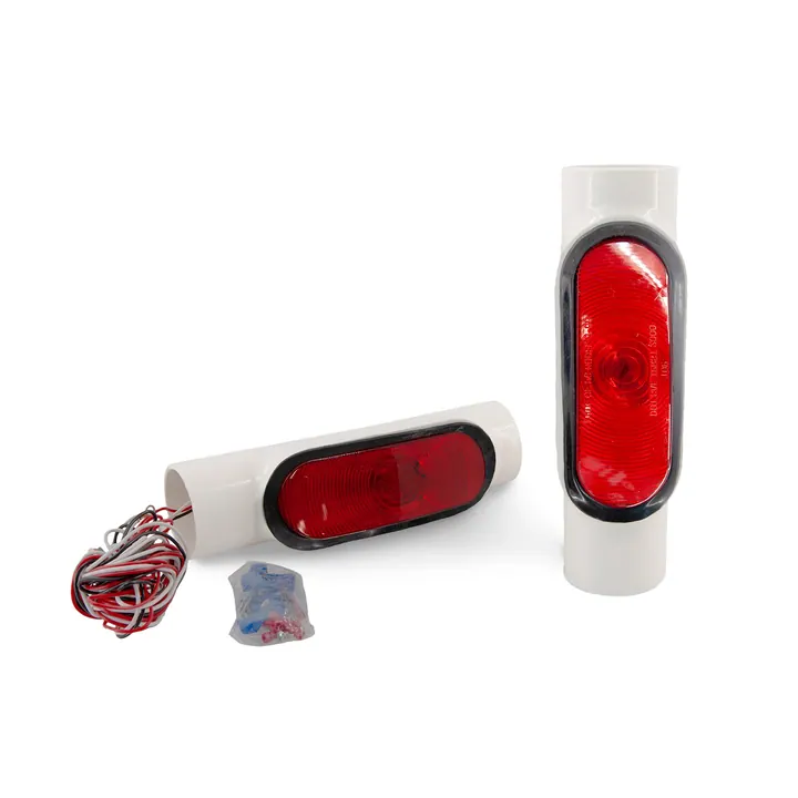 Pipe Lights Pair Incandescent for Boat Trailer Guide Poles