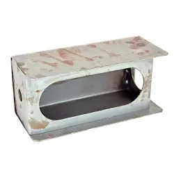 Steel Trailer Light Box for 6" Oval Brake Lights and 2" Round Side Marker Light