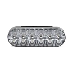 LED White Oval Replacement Trailer Light 6" Waterproof Backup or Reverse Light
