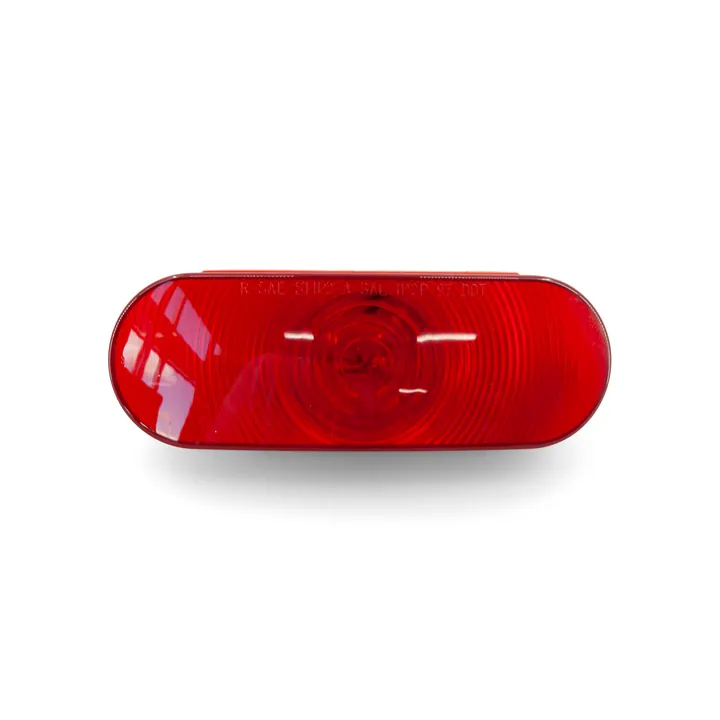 Red Incandescent Oval Replacement Light Sealed