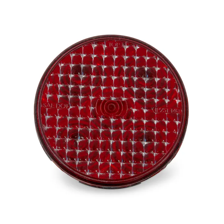 LED Round Red Trailer Light 4 inch Sealed Recessed Mount