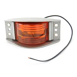 Trailer Incandescent Side Marker Light Amber Armored