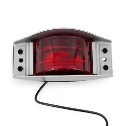 Trailer Incandescent Side Marker Light Red Armored