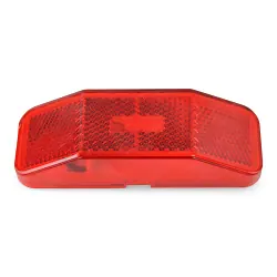 Trailer Side Marker Light Red Incandescent 4" x 1 3/8"