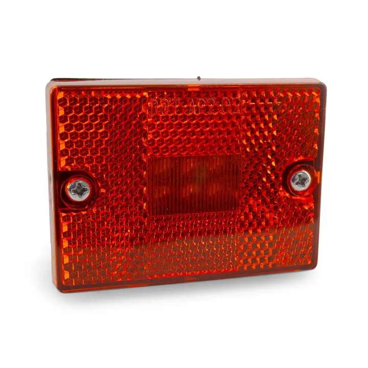 LED Side Marker Trailer Light Amber Submersible Single Stud