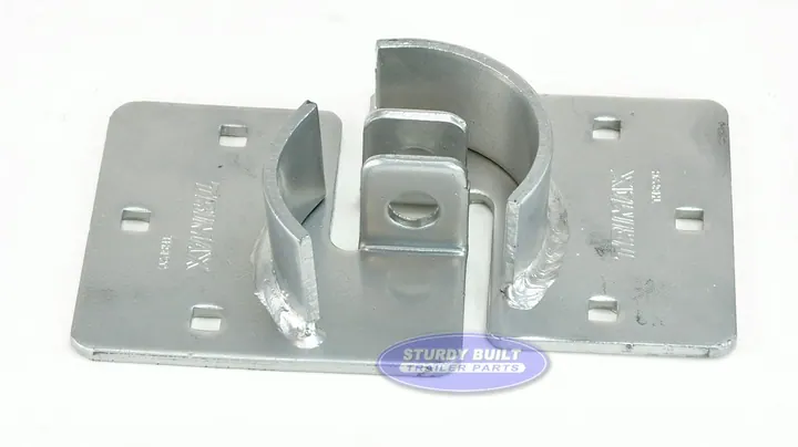 Trimax Trailer Door Hasp Plates Securing 2 Piece System for Trailer Locks