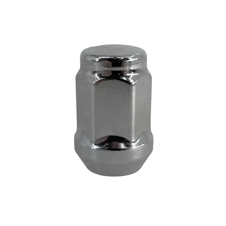 Trailer Lug Nuts 1/2-20 Thread Chrome Acorn Short