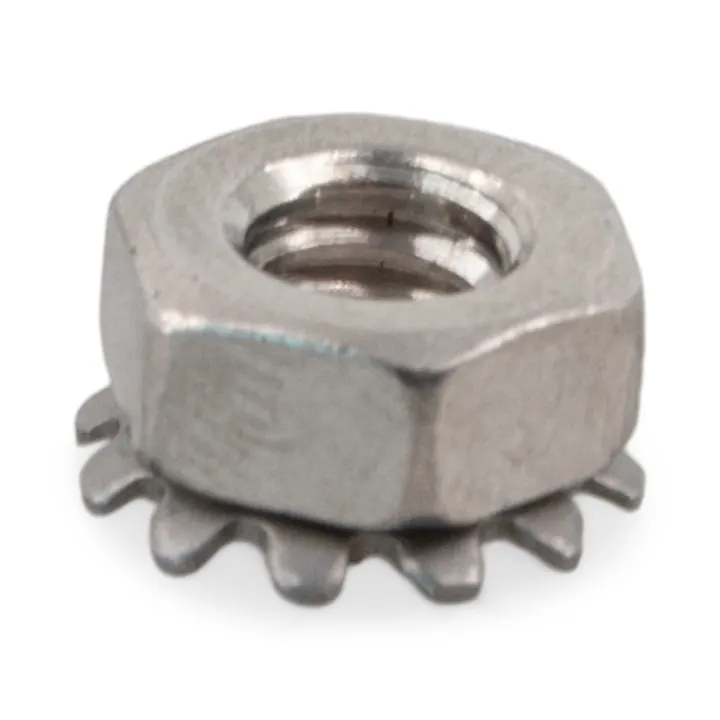 Stainless Steel Hex Keeper Nut 1/4"