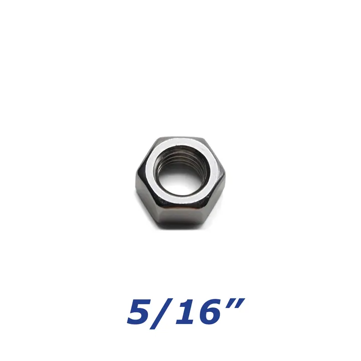Stainless Steel Nylock Nut 7/16 inch for Trailer Bolts and U-Bolts