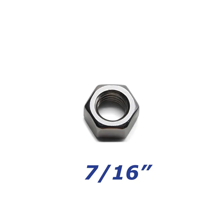 Zinc Plated Hex Nut 7/16 inch for Trailer Bolts and U-Bolts