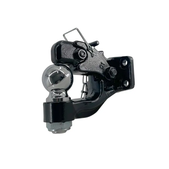Trailer Pintle Hook Combo 2 5/16 in Ball 4 Hole Mount 16,000lb