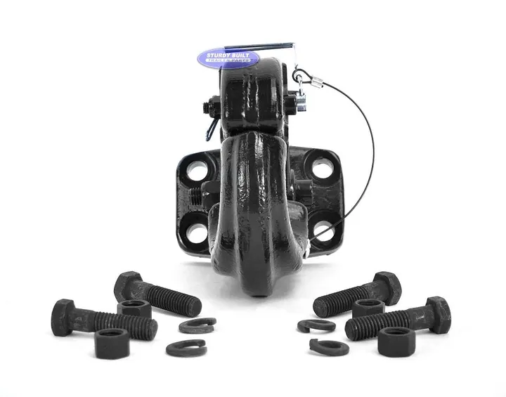 Trailer Pintle Hook Military 4 Hole Mount 30,000lb Towing Capacity