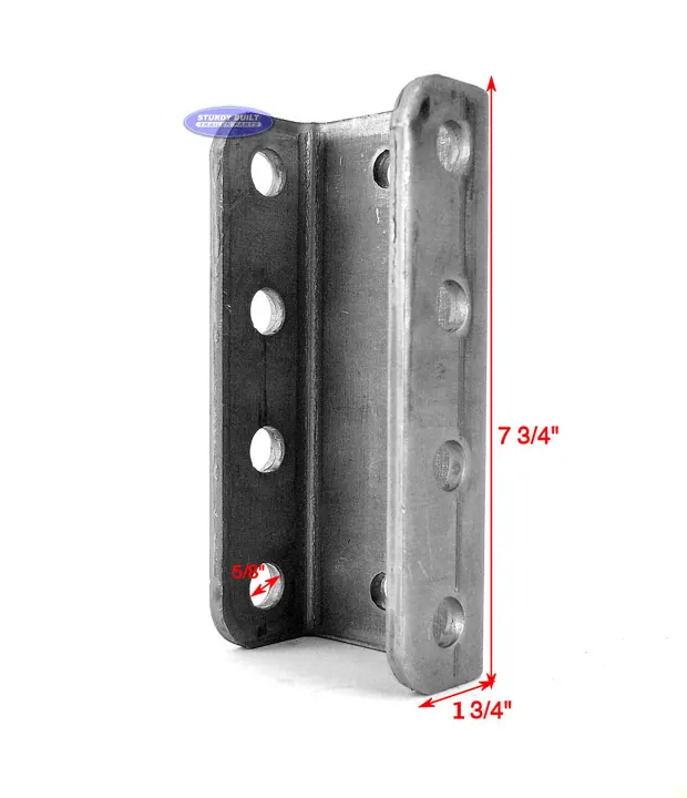 Adjustable Channel for Pintle Rings and Adjustable Couplers, 8 hole
