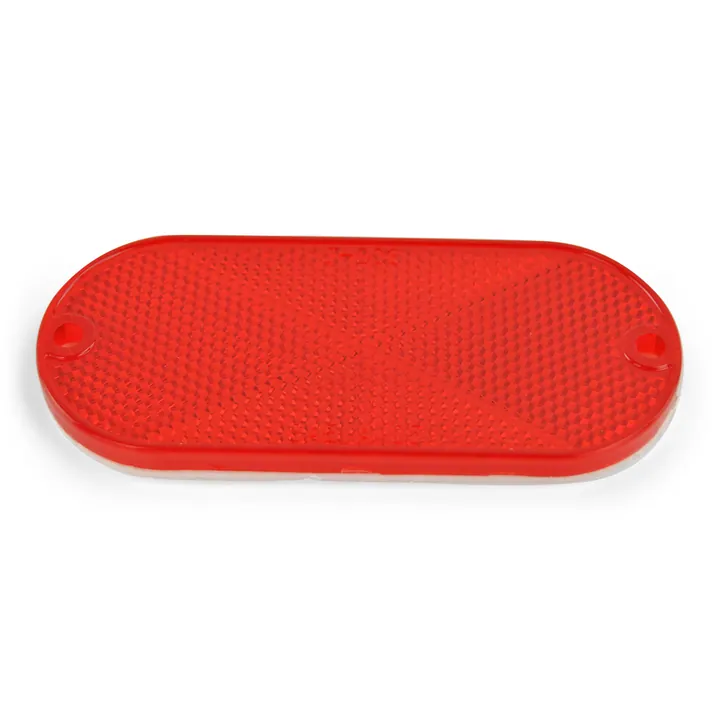 Trailer Side Marker Reflector Red Oblong Oval