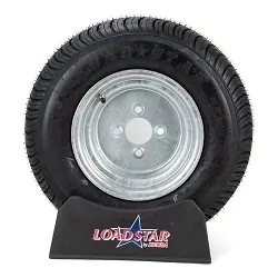 20.5x8-10 or 205/65-10 Boat Trailer Tire on Galvanized 4 bolt Wheel