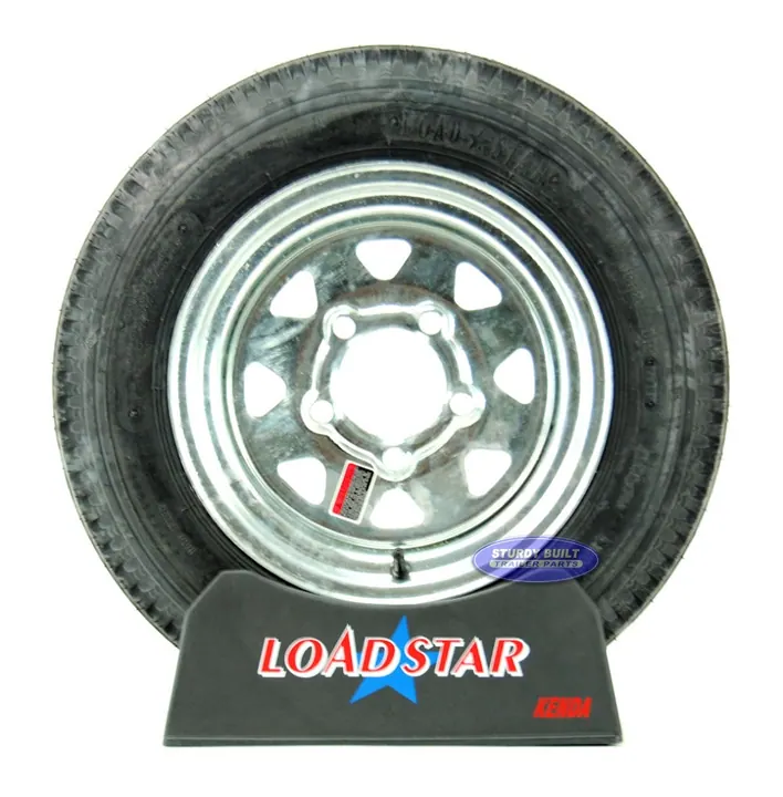 4.80 x 12 on a 5 Bolt Galvanized Wheel 990lb Capacity