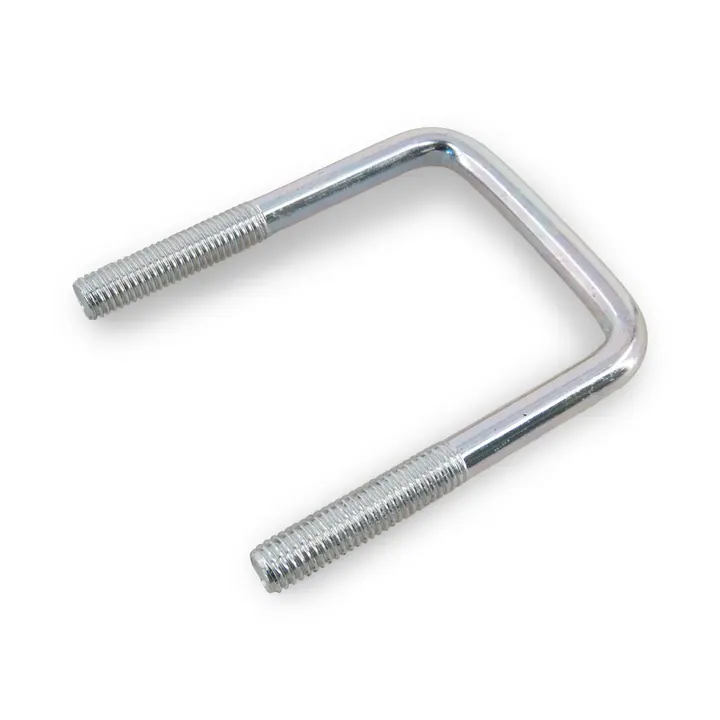 Zinc Plated Square Trailer U-Bolt Only 1/2 inch x 3 1/16 inch x 5 5/16 inch