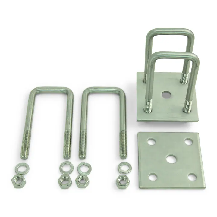 Leaf Spring Stainless Steel U-Bolt Kit,Fits 2 x 2 Axle,4 13/16 Long