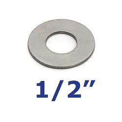 Stainless Steel Flat Washer 1/2 inch for Trailer Bolts and U-Bolts