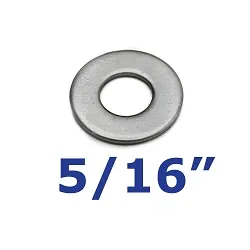 Stainless Steel Flat Washer 5/16 inch for Trailer Bolts and U-Bolts