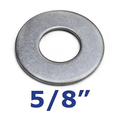 Stainless Steel Flat Washer 5/8 inch for Trailer Bolts and U-Bolts