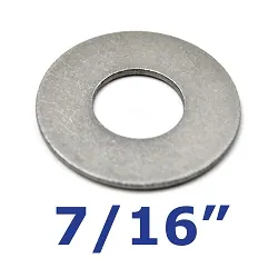 Stainless Steel Flat Washer 7/16 inch for Trailer Bolts and U-Bolts