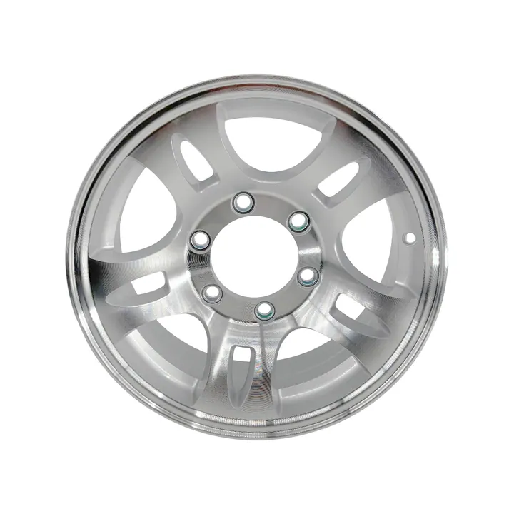 15 inch 6 Bolt Aluminum Split Spoke Trailer Wheel