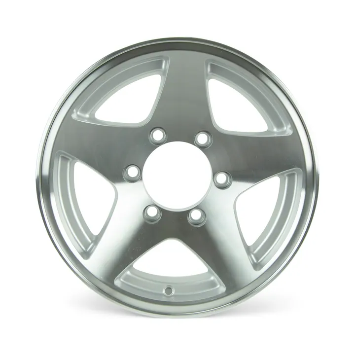 15 inch 6 Lug Aluminum 5 Star Trailer Wheel