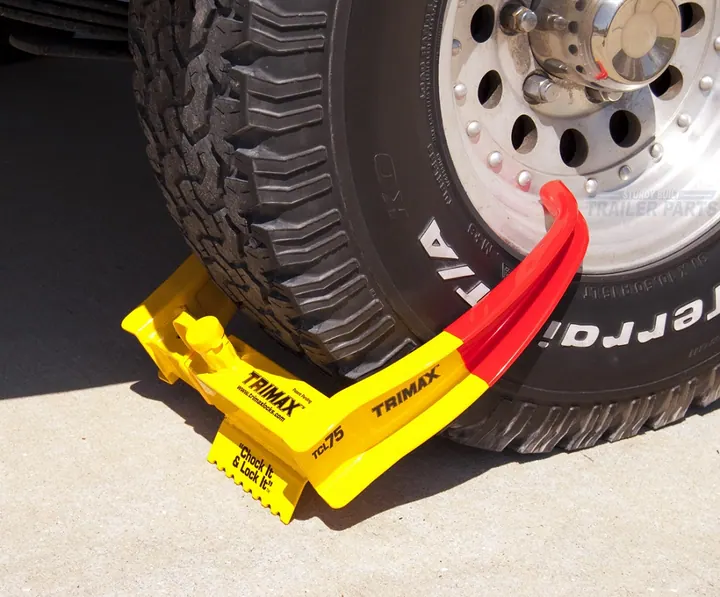 Trimax Trailer Wheel Lock Chock Security Boot Clamp TCL75
