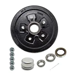 Trailer Brake Drum Hub, Fits 3,500lb Axle 5 Bolt on 4 1/2 Pattern