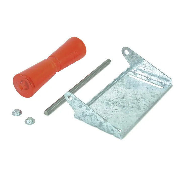 12 inch Stoltz Keel Roller Assembly Kit with Stainless Shaft and Galvanized Bracket