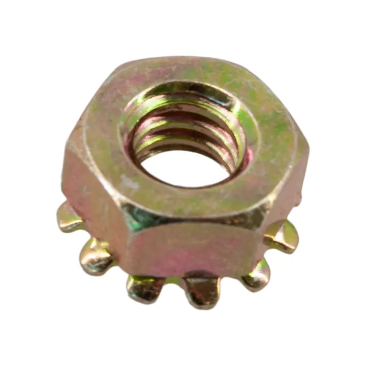 Zinc Plated Hex Keeper Nut 1/4" for Trailer Light Hardware