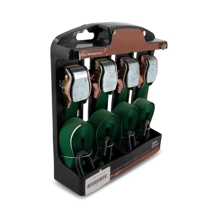 Ratchet Straps 4-Pack 16 Foot 300/900lbs