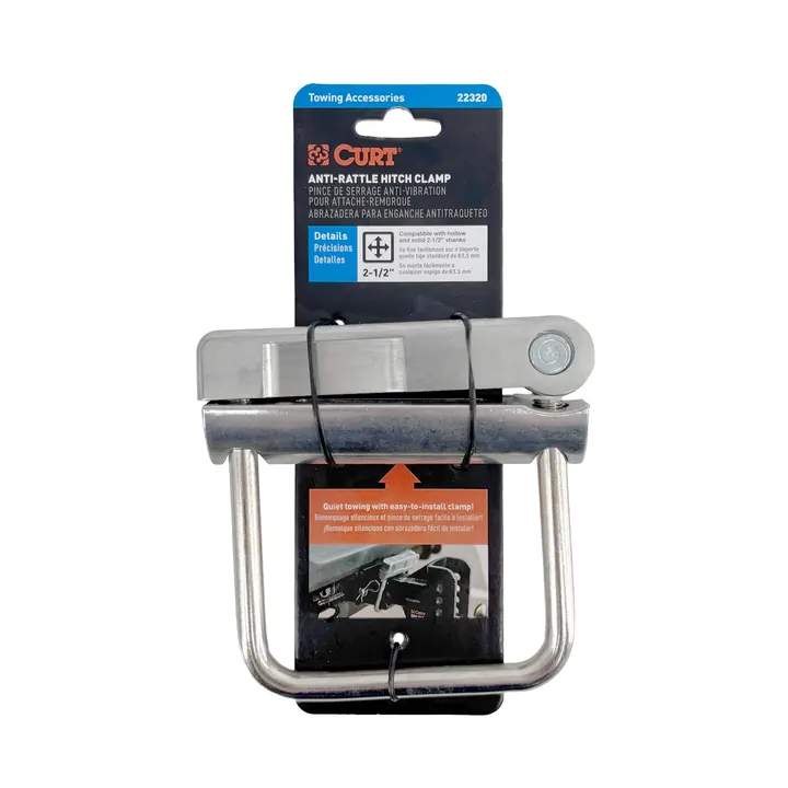 Curt Anti-Rattle Ball Mount Clamp for 2 1/2 inch Receiver