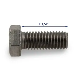 Stainless Steel Trailer Bolt Only 1/2 inch x 1 1/4 inch