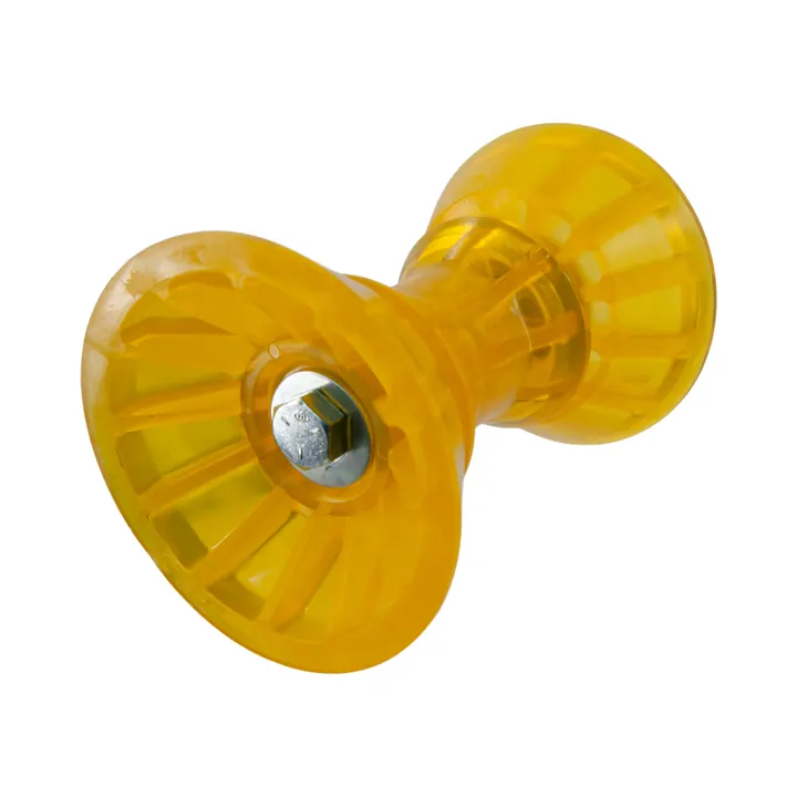 3 inch Yellow Polyvinyl Bow Roller for Boat Trailer Winch Post With Bells