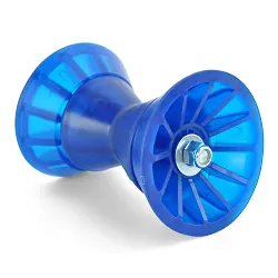 4 inch Blue Polyvinyl Bow Roller for Boat Trailer Winch Post With Bells