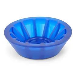 3 inch Blue Poly Vinyl Boat Trailer Bow Roller End Bell