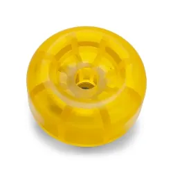 3 inch Yellow Poly Vinyl Boat Trailer Bow and Keel Roller End Cap